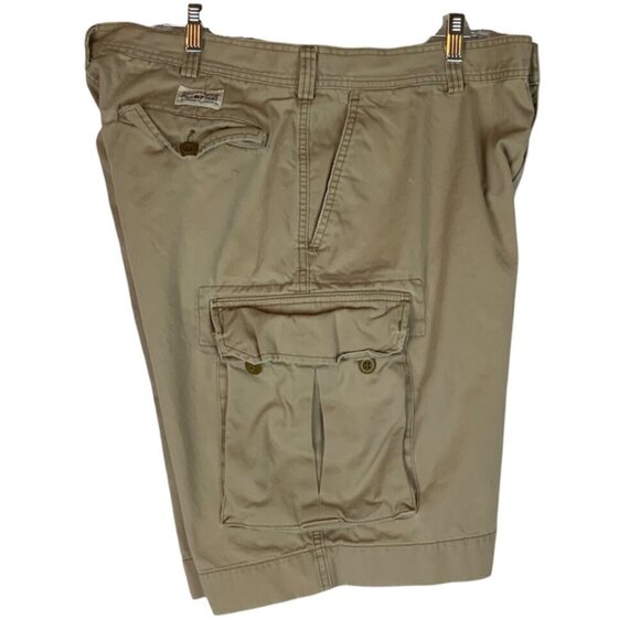 Polo Ralph Lauren Mens Khaki Cargo Shorts Size 40 Cotton With Multiple Pockets - Picture 4 of 8